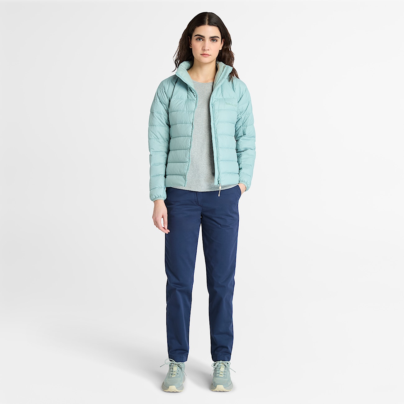 Schmal geschnittene Chinohose fr Damen in Blau TBL Blau ALT1