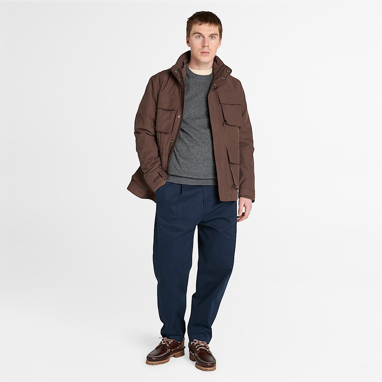 Timberland Cohas Brook Merino Crewneck Jumper for Men in Grey TBL Grey ALT1