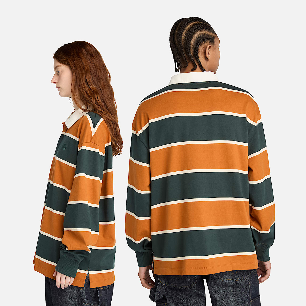 Polo Rugby in marrone/verde scuro - 2