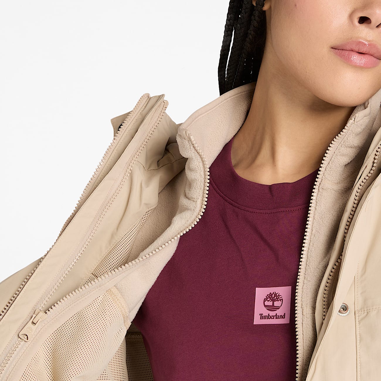 Veste imperméable 3-en-1 Winnick pour femme en beige - 4
