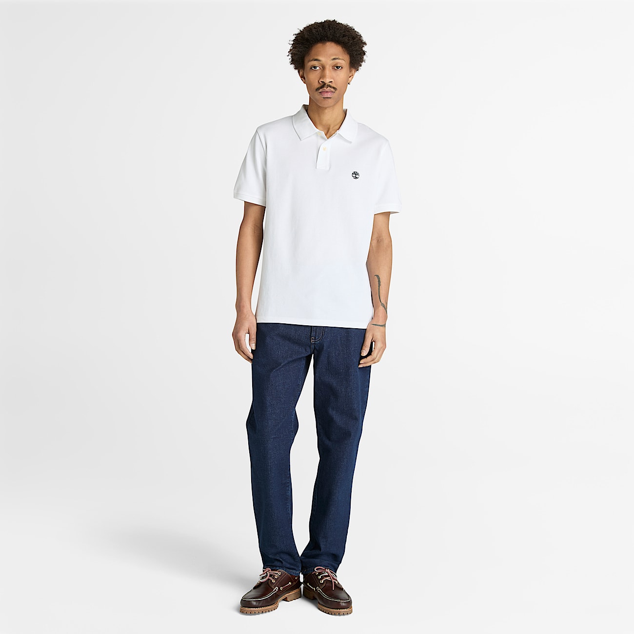 Oyster River KurzarmPolohemd fr Herren in Wei TBL Wei ALT1