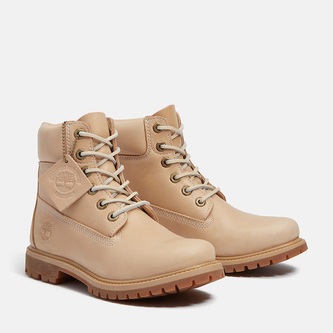 Timberland Premium 6Inch Waterproof Boot for Women in Beige TBL Beige ALT4