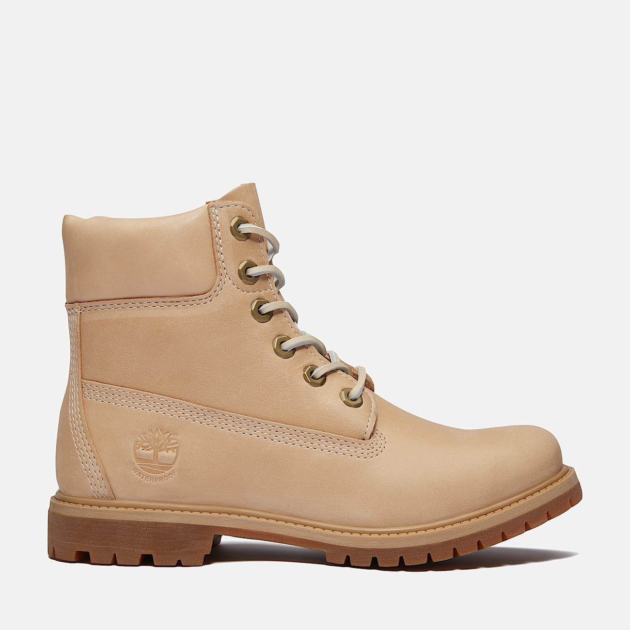Timberland Premium 6Inch Waterproof Boot for Women in Beige TBL Beige HERO