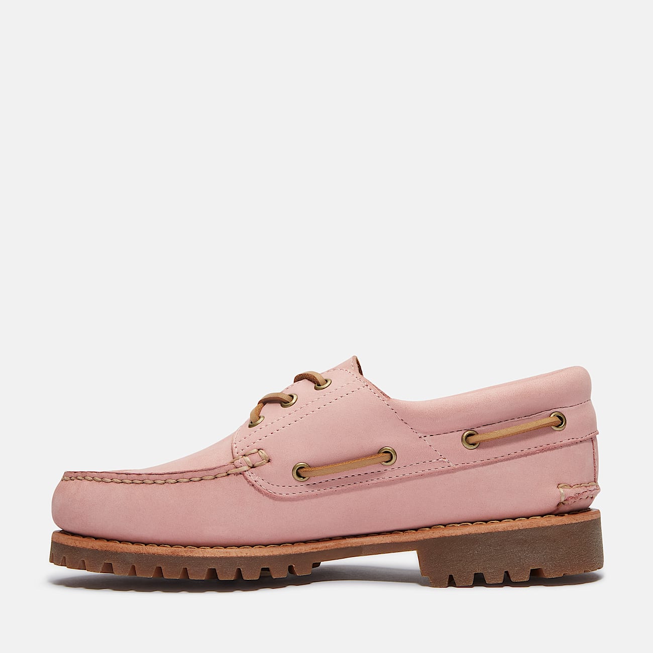 Timberland Authentic 3Eye Lug Handsewn Boat Shoe in Pink TBL Pink ALT6