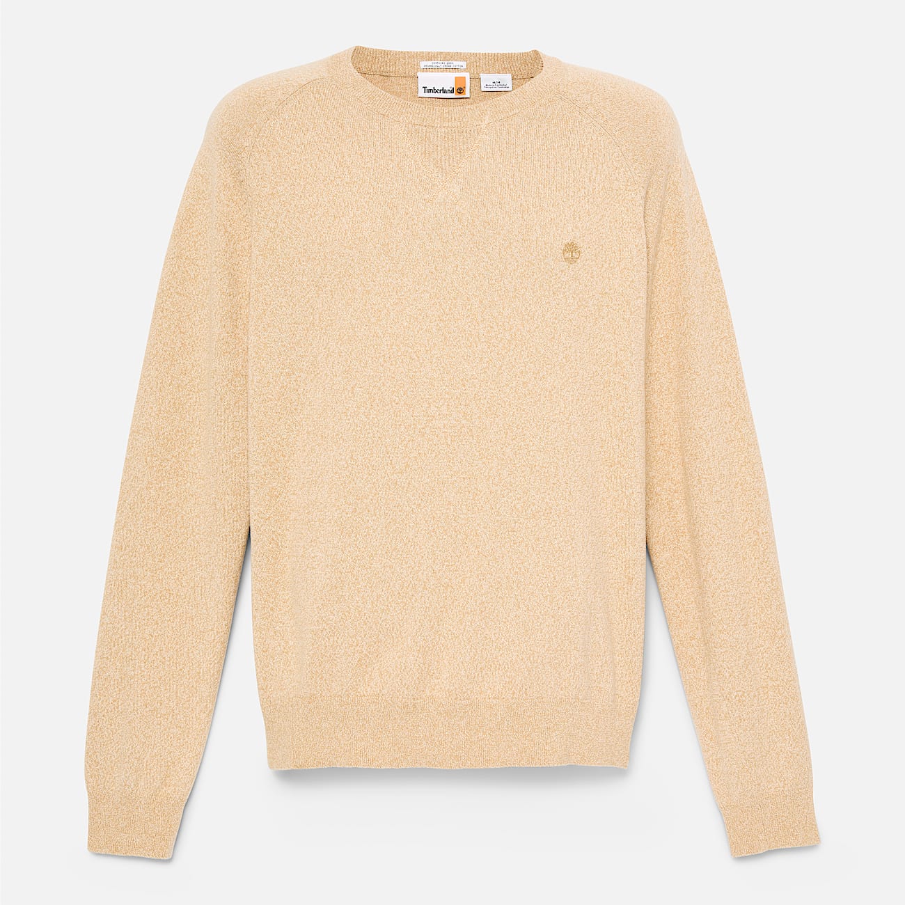 Williams River Cotton Raglan Sleeve Crewneck Jumper for Men in Beige TBL Beige ALT10