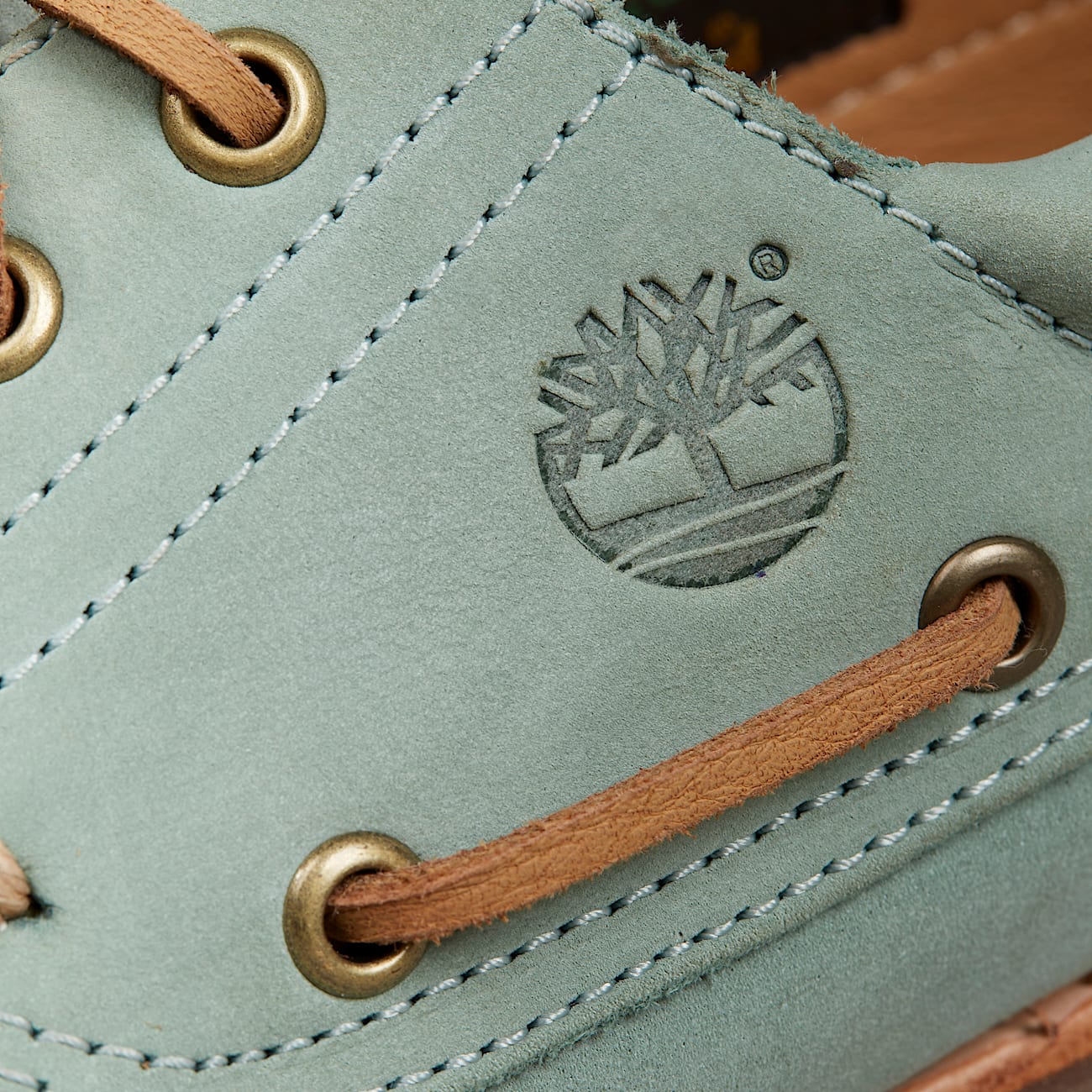 Timberland® Authentic 3-Eye Lug Handgenaaide Bootschoen in Groen - 3