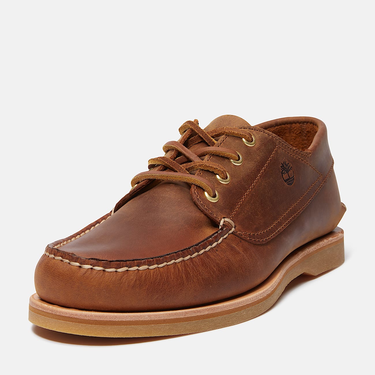 Handgefertigter Bootsschuh fr Herren in Braun TBL Braun ALT9