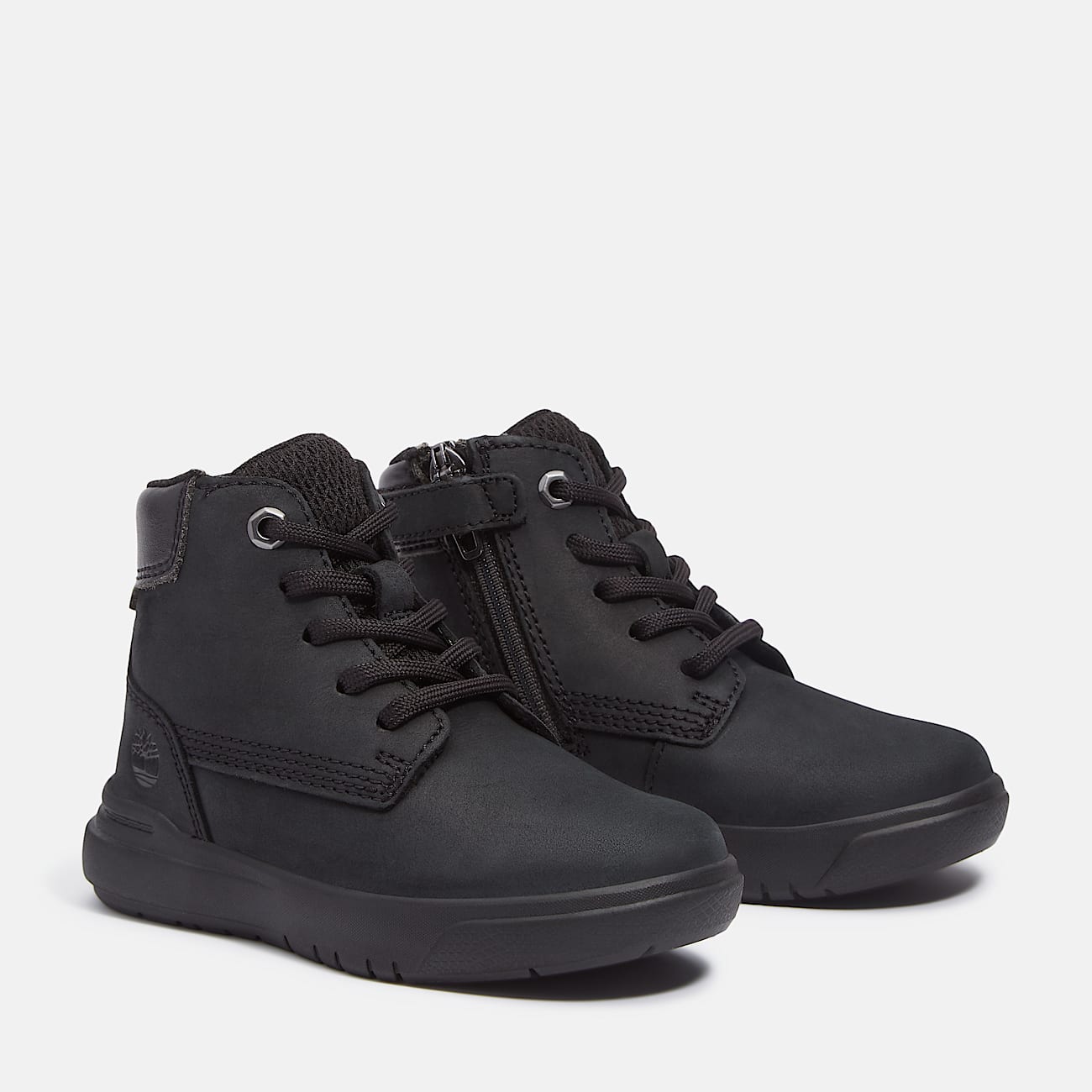 Seneca Bay Zip  Laceup Trainer for Toddler in Black TBL Black ALT4