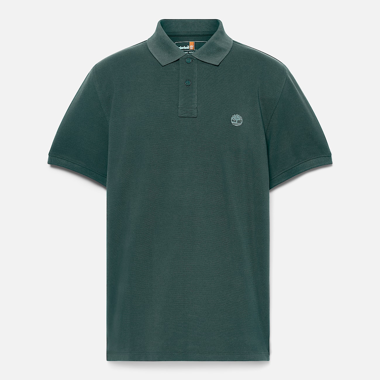 Polo en piqué à manches courtes Millers River pour homme en vert foncé - 1