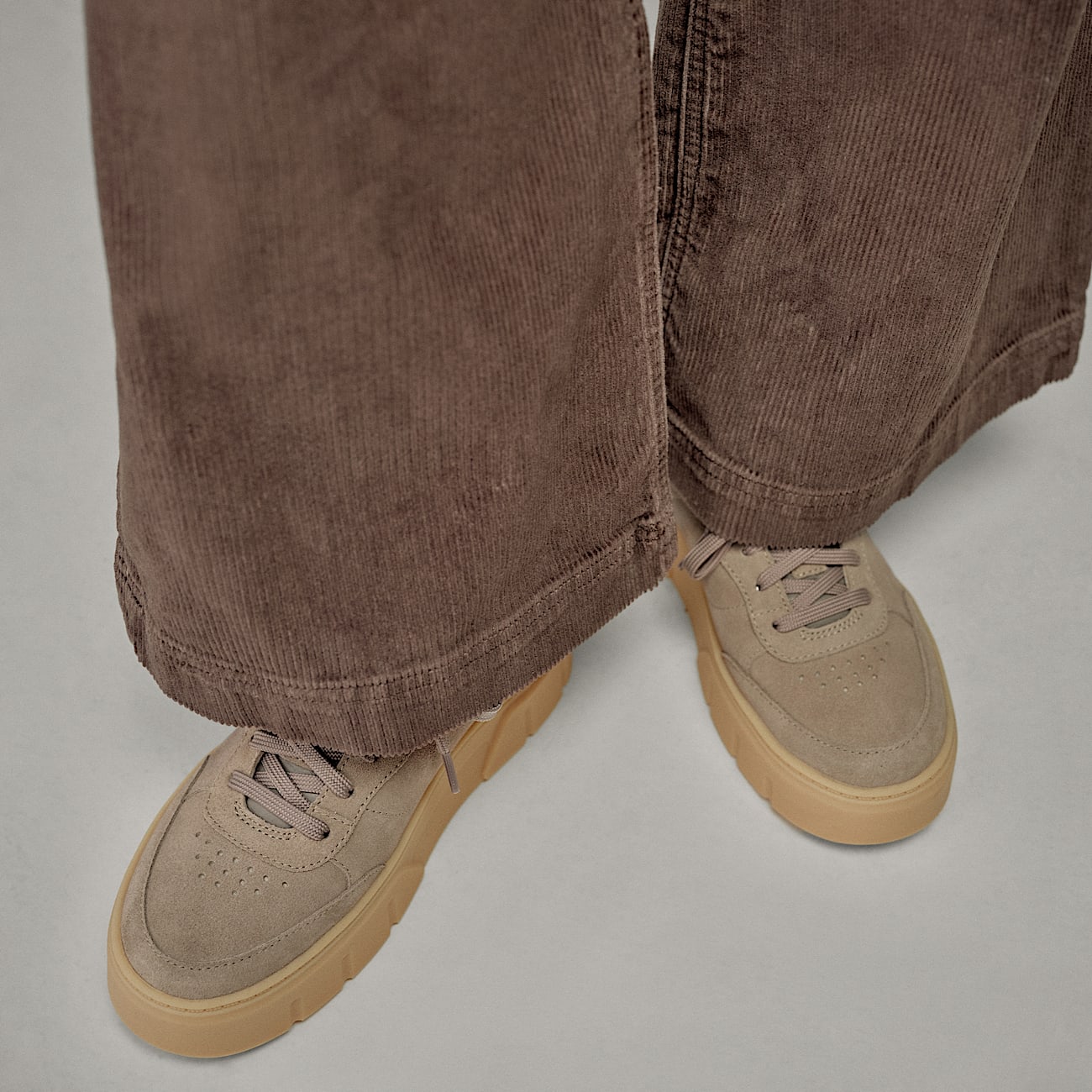 Laurel Court Lace Up Trainer for Women in Grey TBL Grey MKTG1