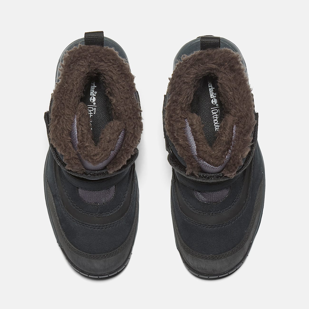 Chillberg Mid HookandLoop GORETEX Snow Boot for Youth in Black TBL Black ALT2