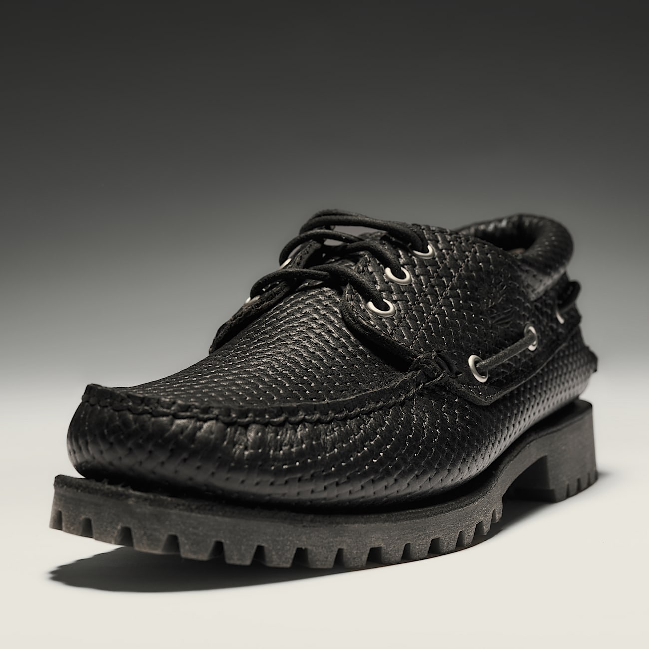 Náuticos de 3 ojales cosidos a mano Timberland® Authentic para hombre en negro