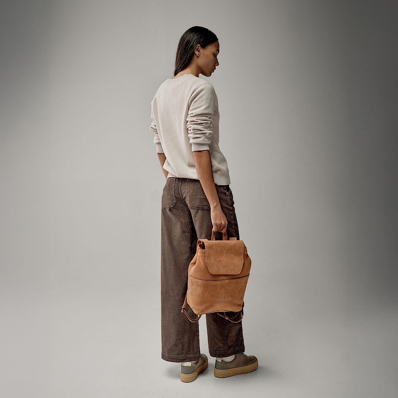 11LiterRucksack aus weichem Leder in Braun TBL Braun MKTG2