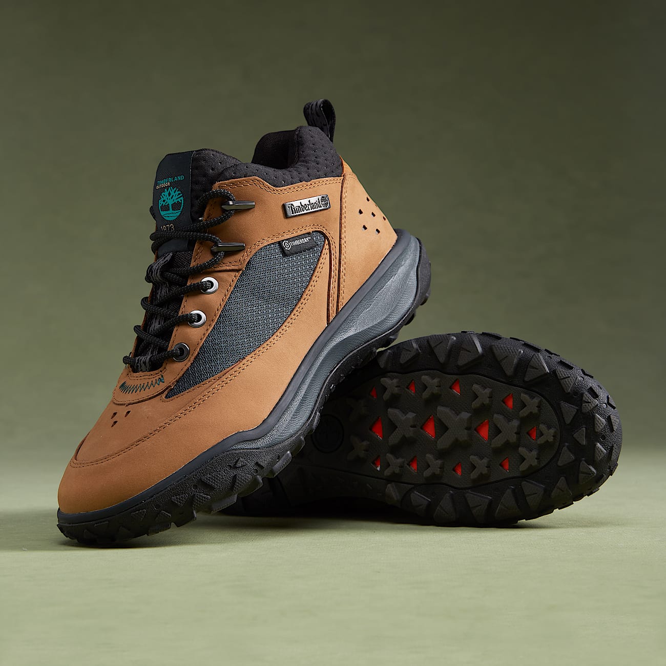 Zapatillas con cordones TimberCush™ Motion 7 para hombre en marrón - 1
