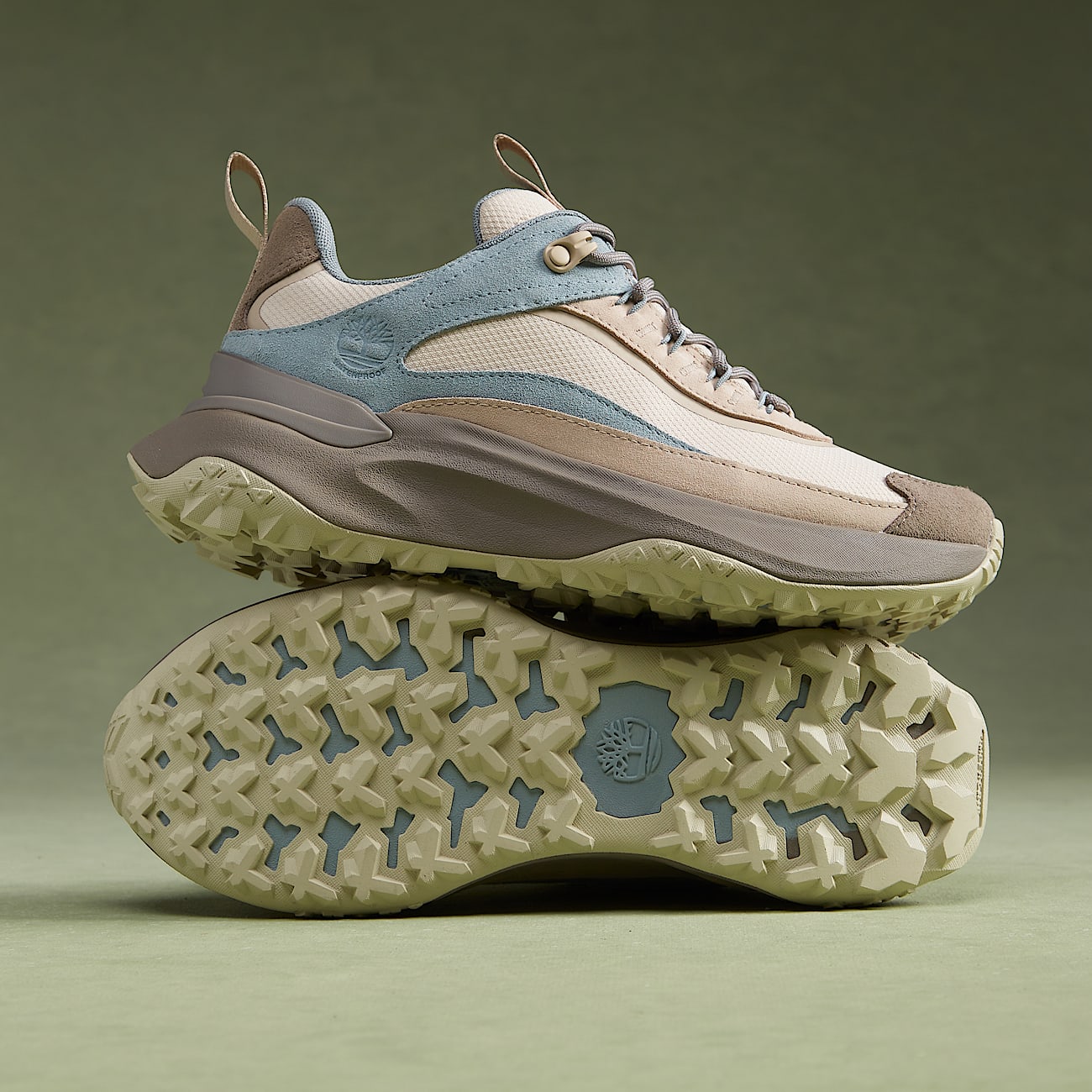 Motion Access Waterproof Trainer for Women in BeigeLight Blue TBL Beige MKTG1