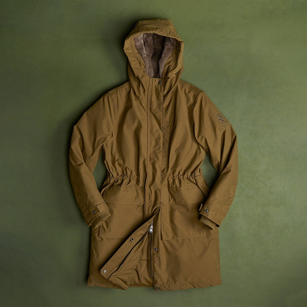 Timberland Waterproof Parka for Women in Dark Green TBL Green MKTG1