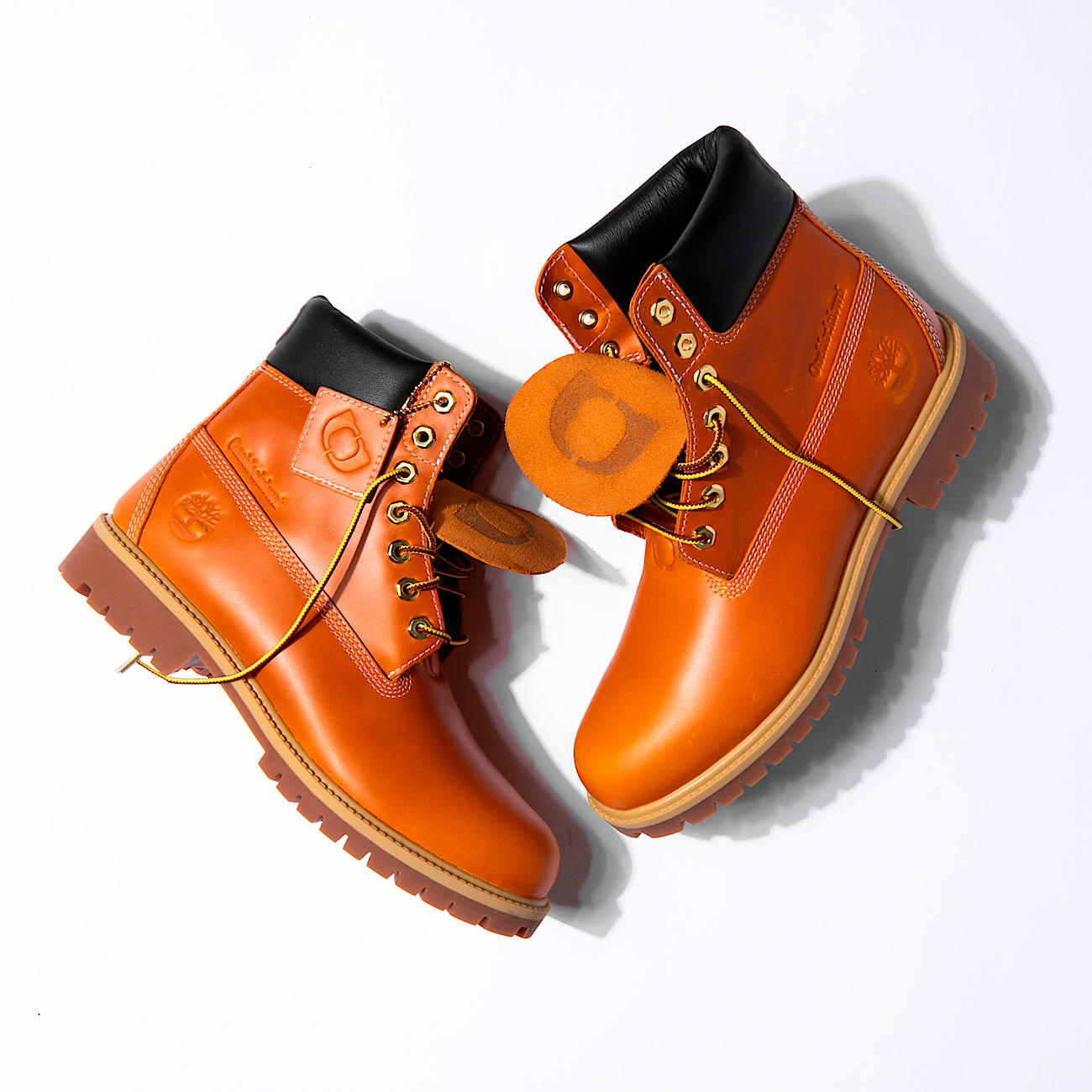 Timberland® x One Block Down Heritage 6 Inch Waterdichte Boot voor heren in oranje - 1