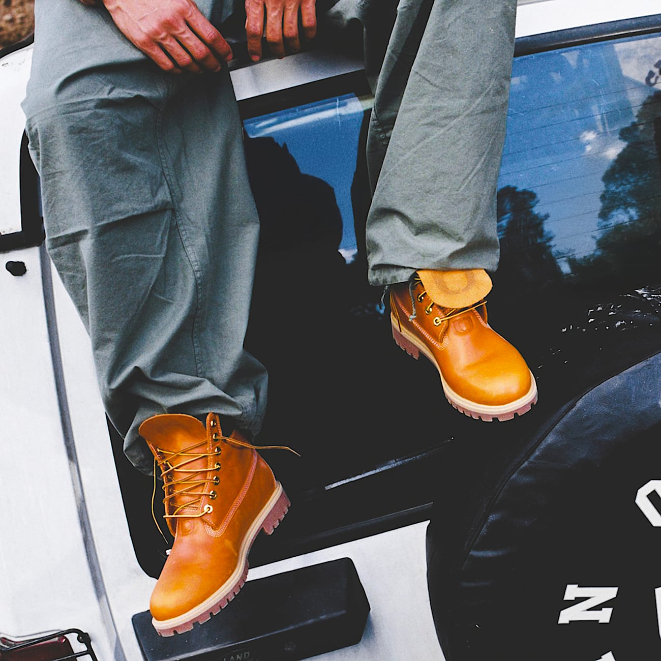 Timberland x One Block Down Heritage 6Inch Waterproof Boot for Men in Orange TBL Orange MKTG3