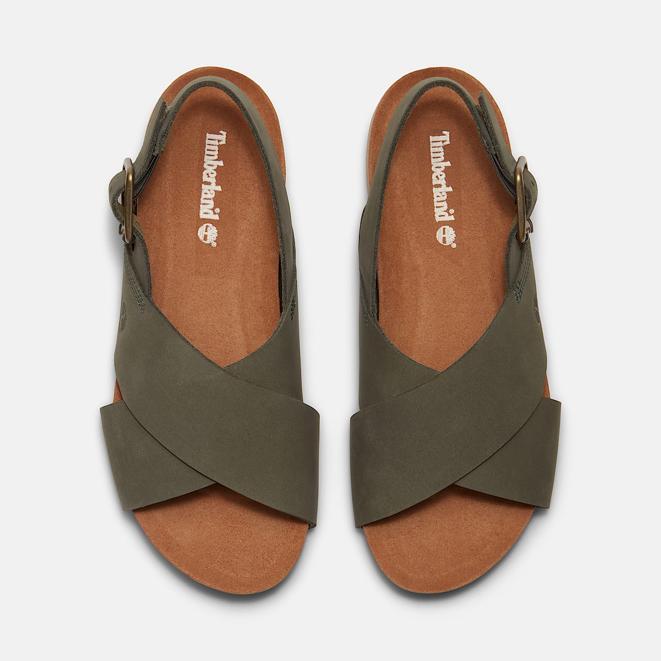 Malibu Waves Basic Backstrap Sandal for Women in Dark Green - 2