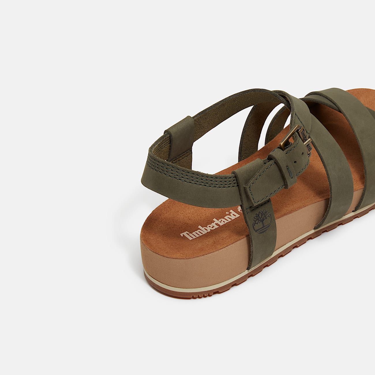 Malibu Waves Sandale mit Fersenriemen fr Damen in Dunkelgrn TBL Grn ALT7