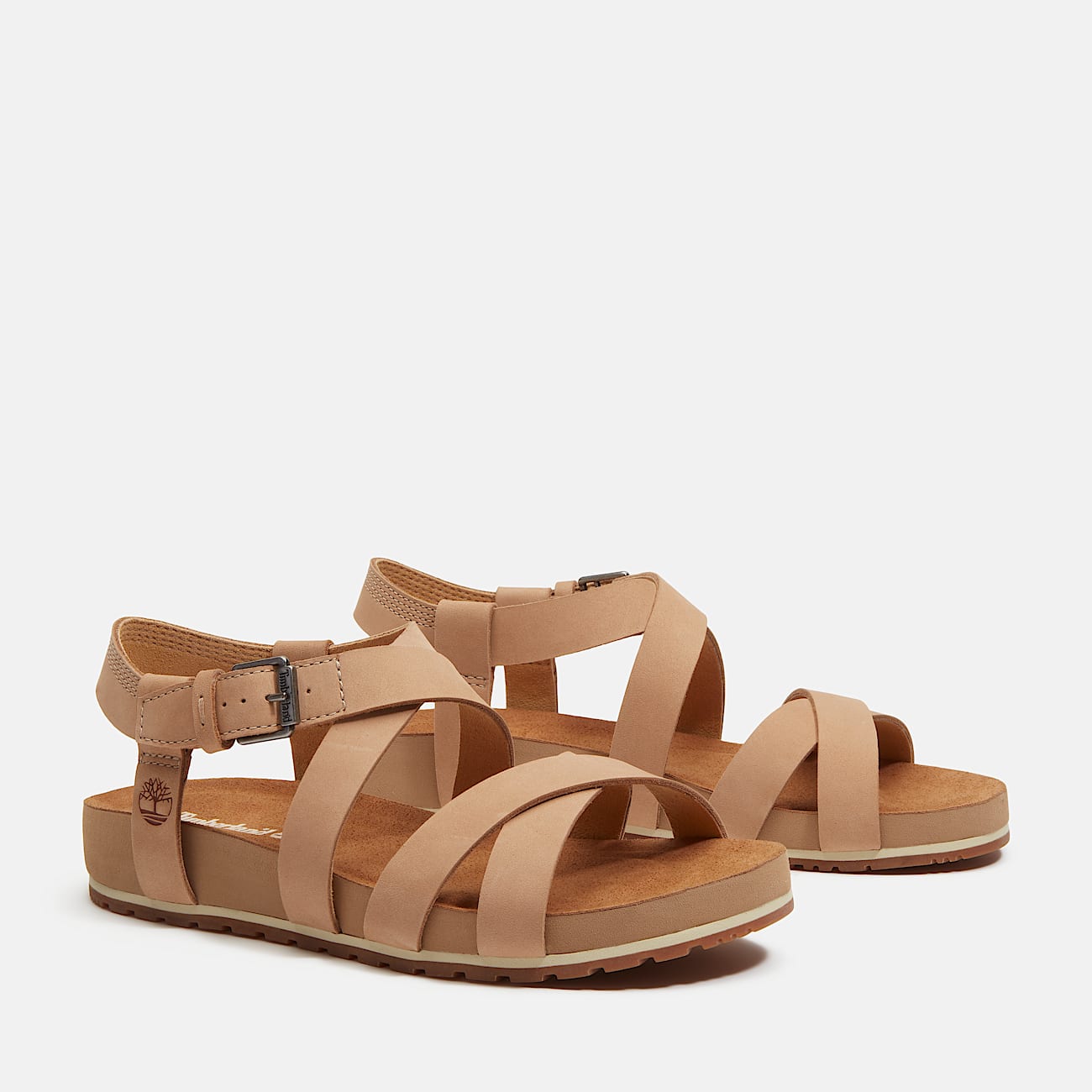 Malibu Waves Sandale mit Fersenriemen für Damen in Beige - 4