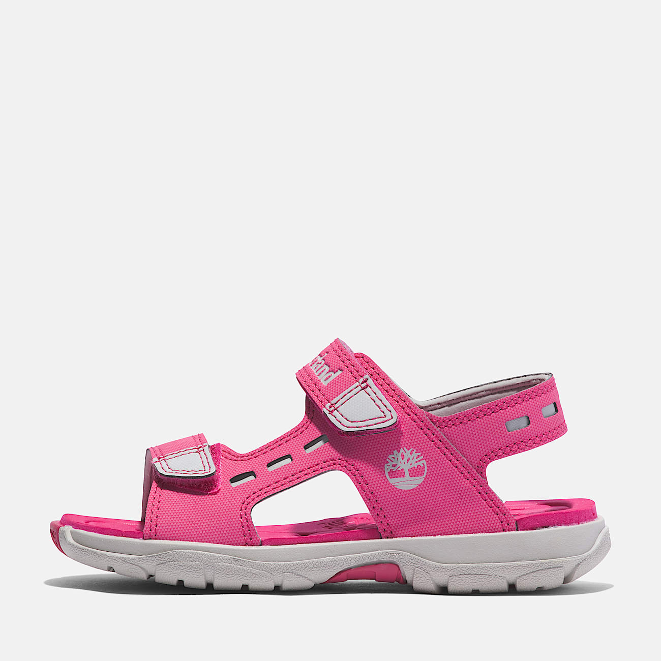 Moss Jump sandal med bagrem til unge i pink TBL Lyserd ALT8