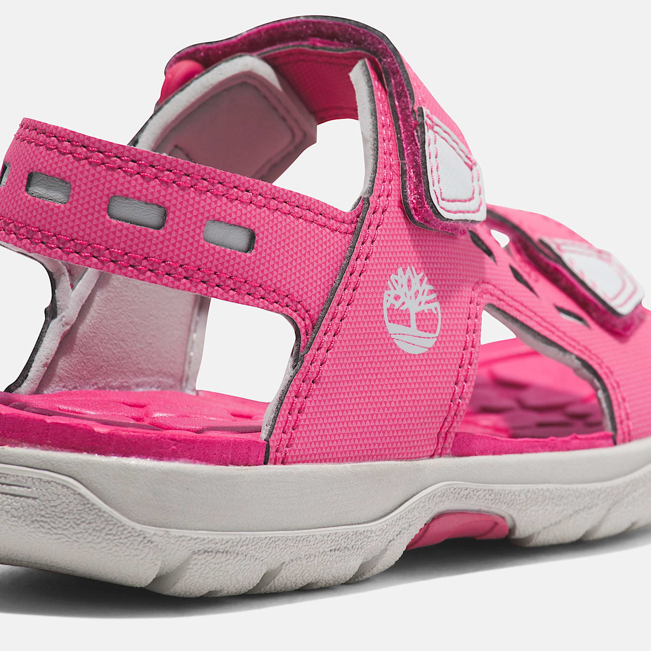 Moss Jump sandal med bagrem til unge i pink TBL Lyserd ALT7