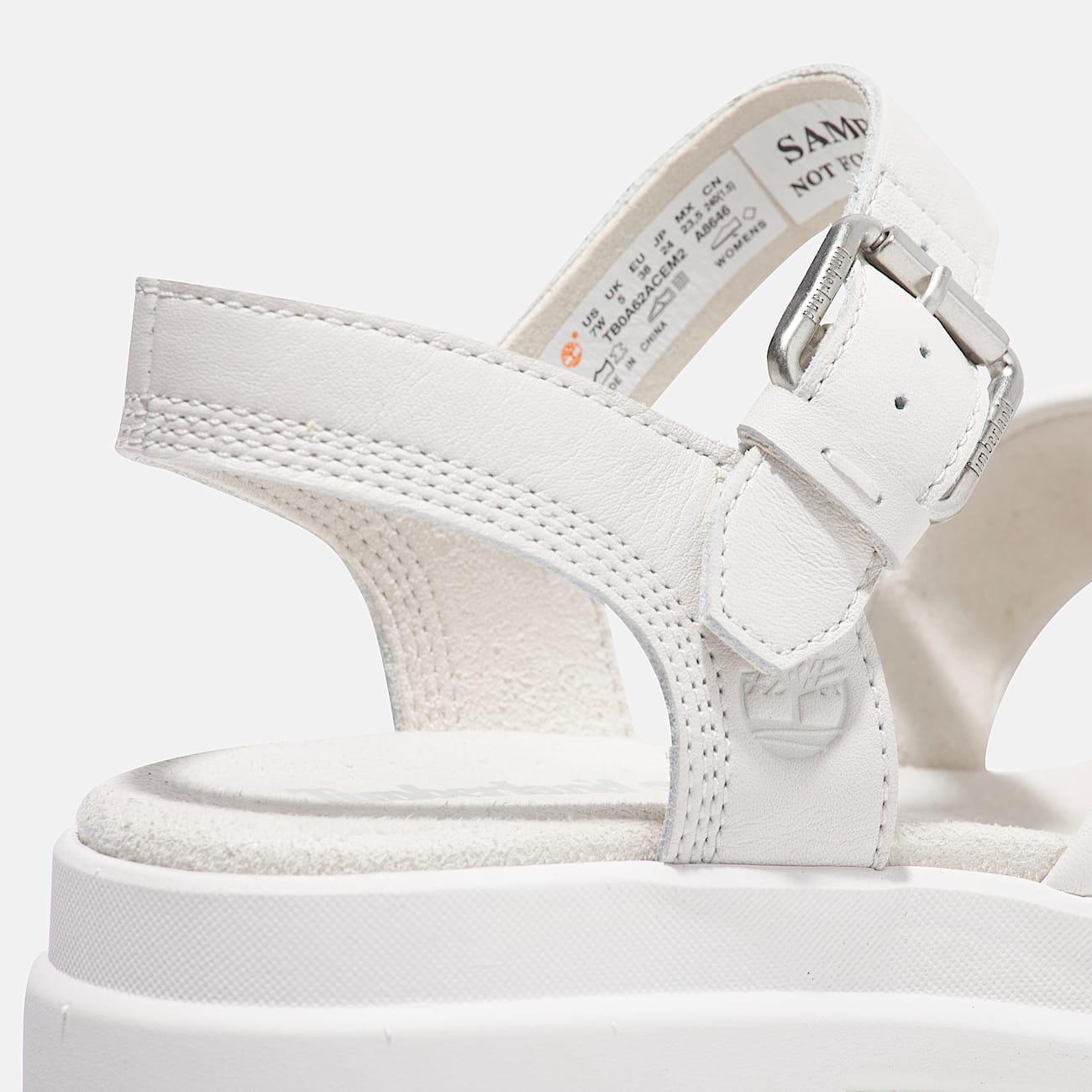 London Vibe Sandale mit überkreuzten Riemen für Damen in Weiß - 7