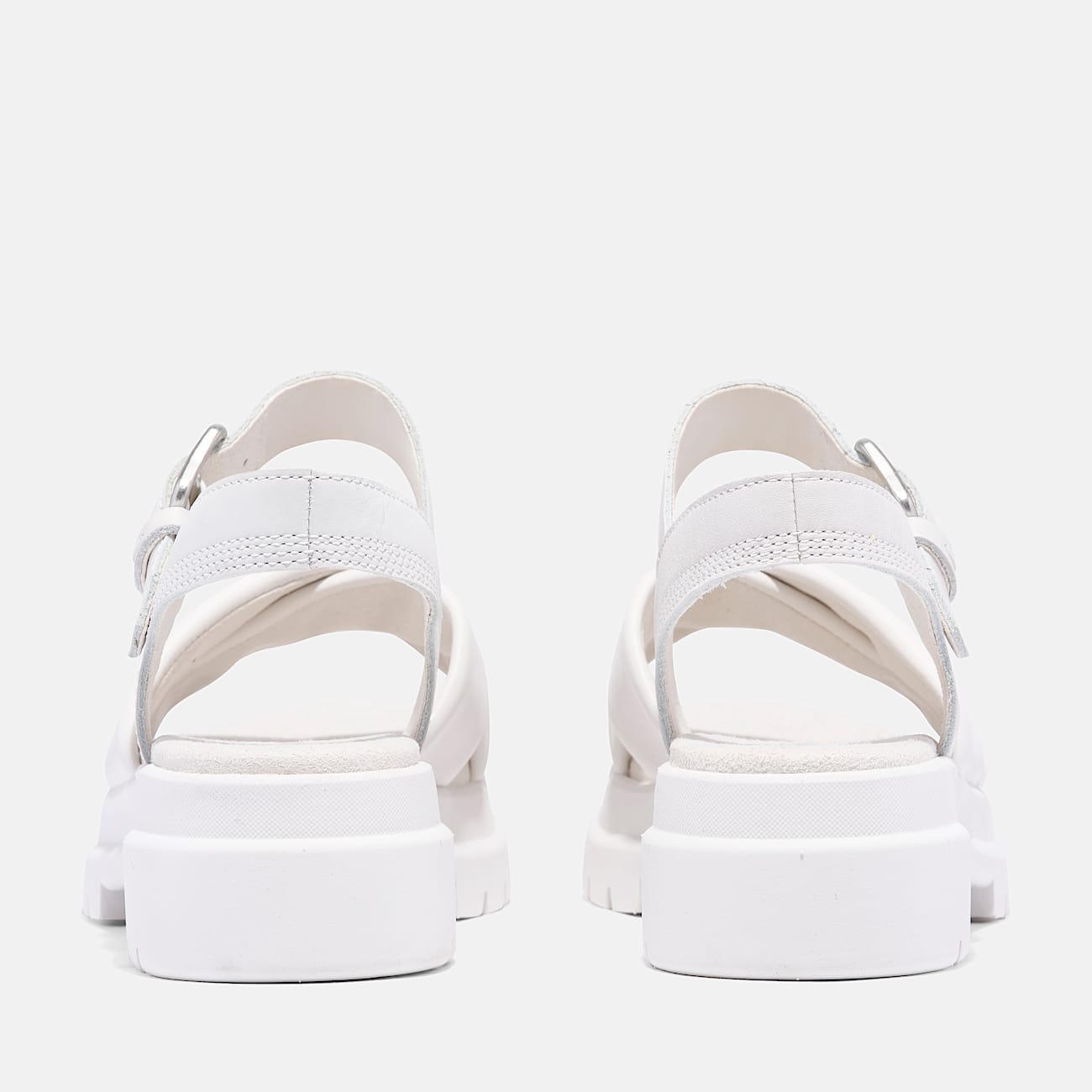 London Vibe Sandale mit überkreuzten Riemen für Damen in Weiß - 5