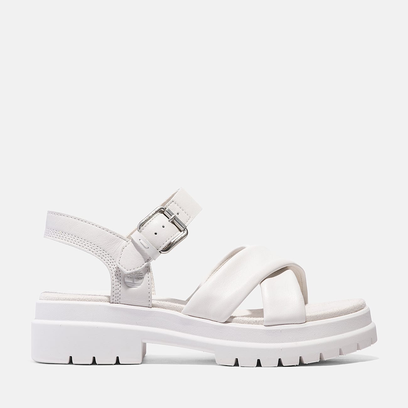 London Vibe Sandale mit überkreuzten Riemen für Damen in Weiß - 1