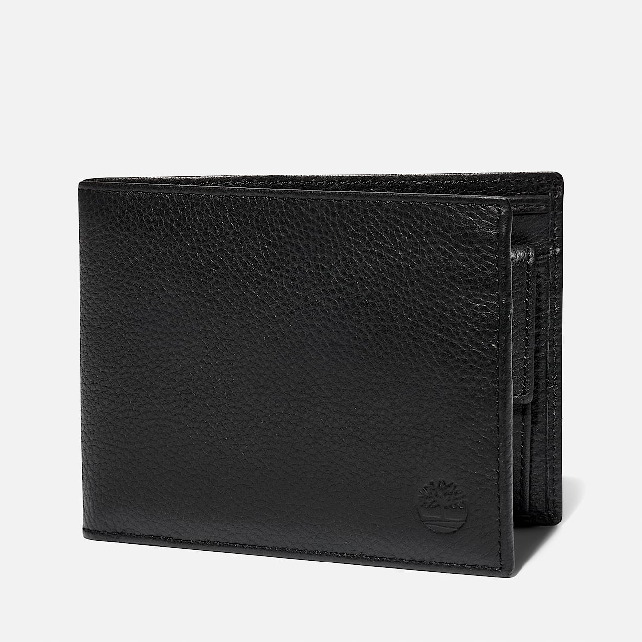 Kennebunk Leather Bifold Wallet With Coin Pocket for Men in Black - 1
