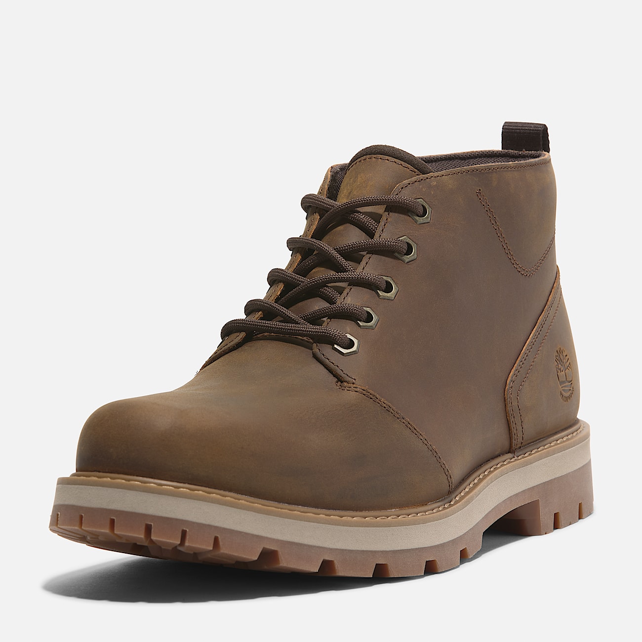 Britton Road Mid Waterproof Chukka Boot for Men in Brown - 10