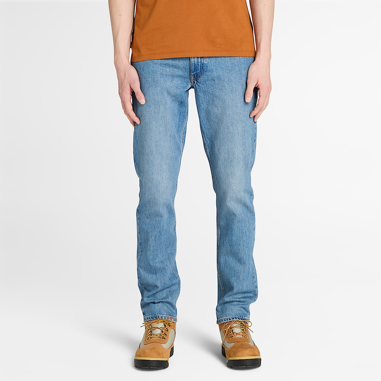 Sandown Slim Denim Trouser for Men in Light Blue - 1