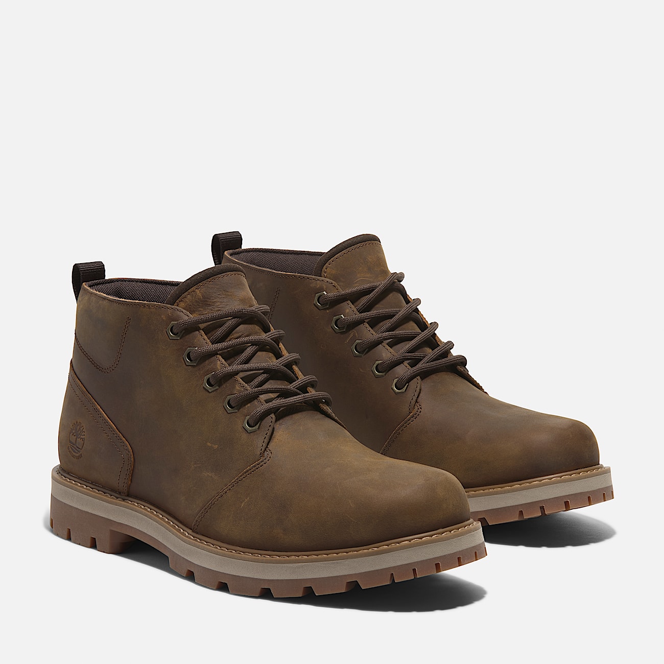 Britton Road Mid Waterproof Chukka Boot for Men in Brown - 5