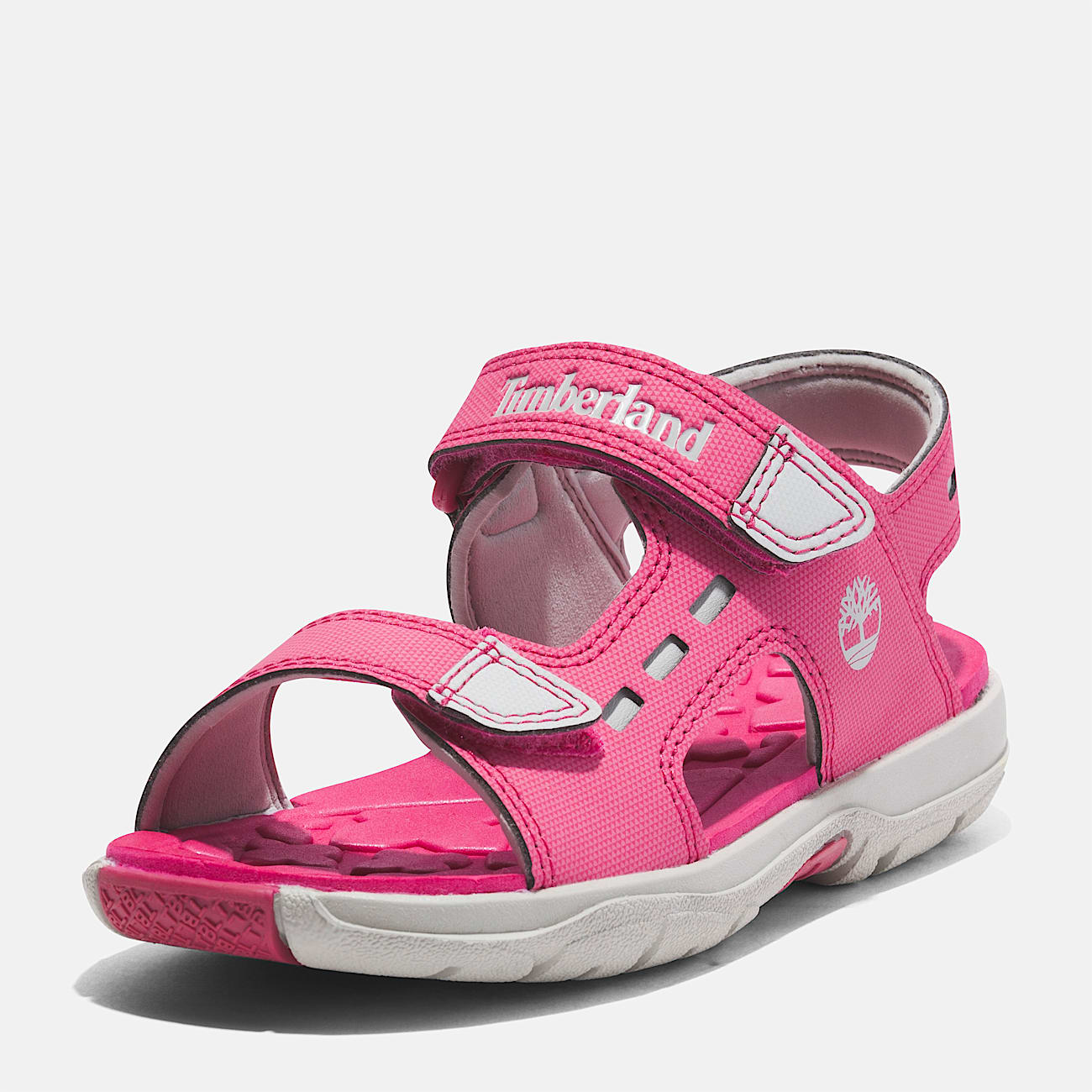 Moss Jump sandal med bagrem til unge i pink TBL Lyserd ALT9