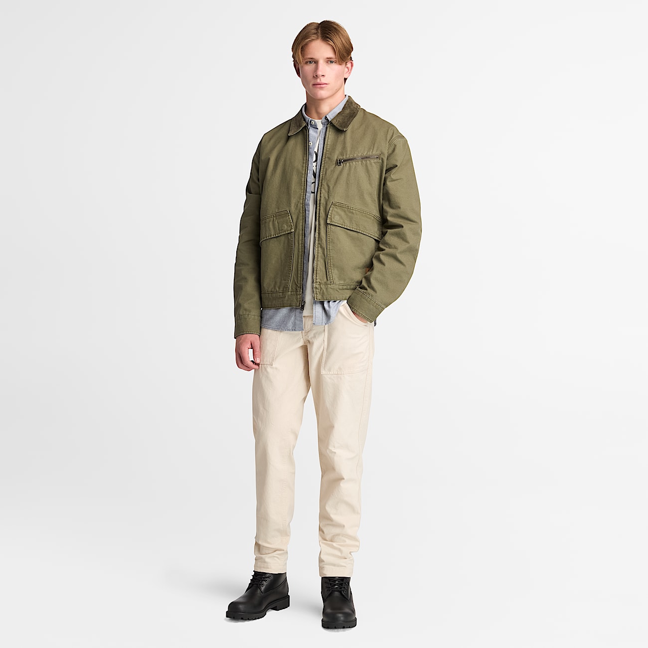 Oxford Shirt for Men in Dark Blue - 2