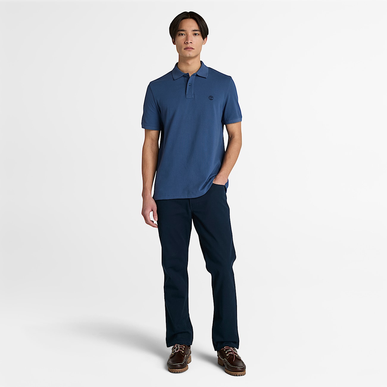 Oyster River KurzarmPolohemd fr Herren in Blau TBL Blau ALT1