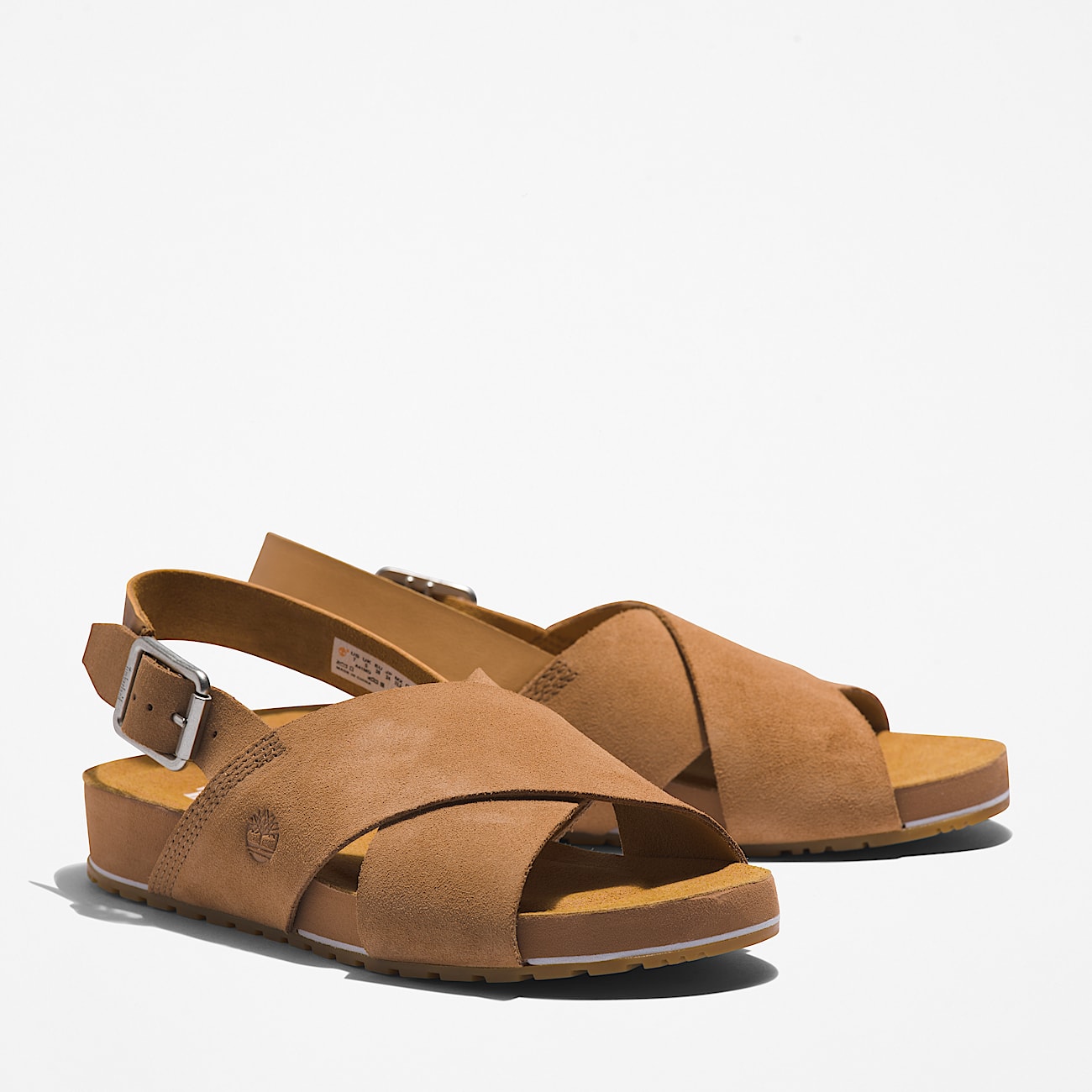 Malibu Waves Basic sandal med bagrem til kvinder i lysebrun TBL Brun ALT4