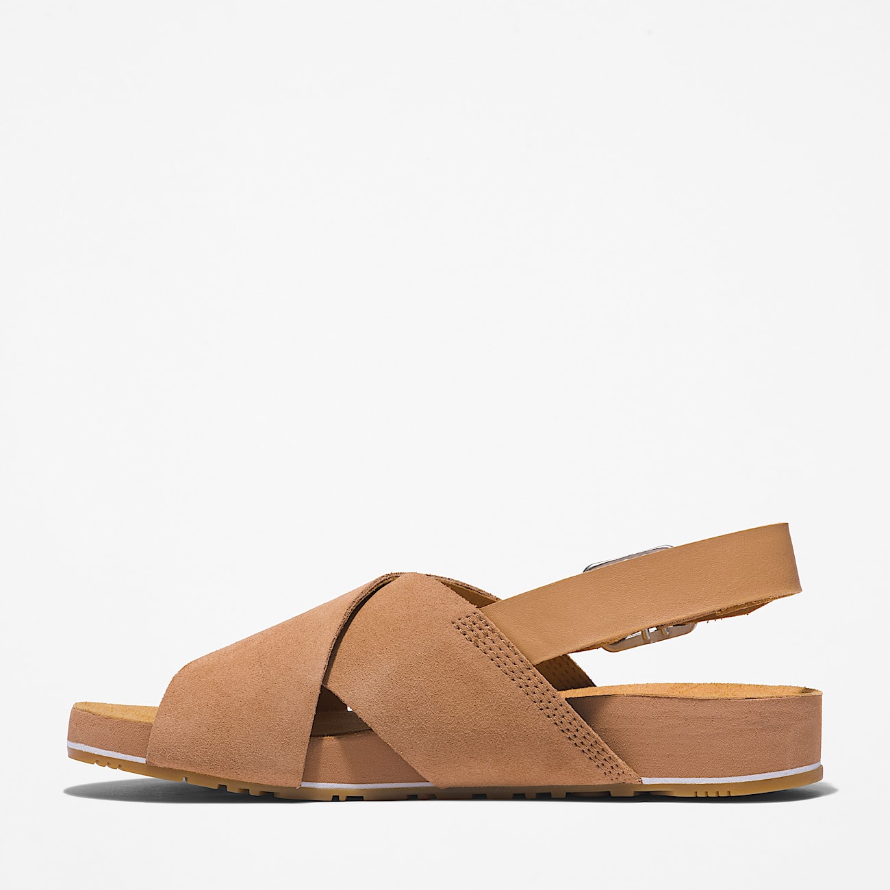 Malibu Waves Basic sandal med bagrem til kvinder i lysebrun TBL Brun ALT6