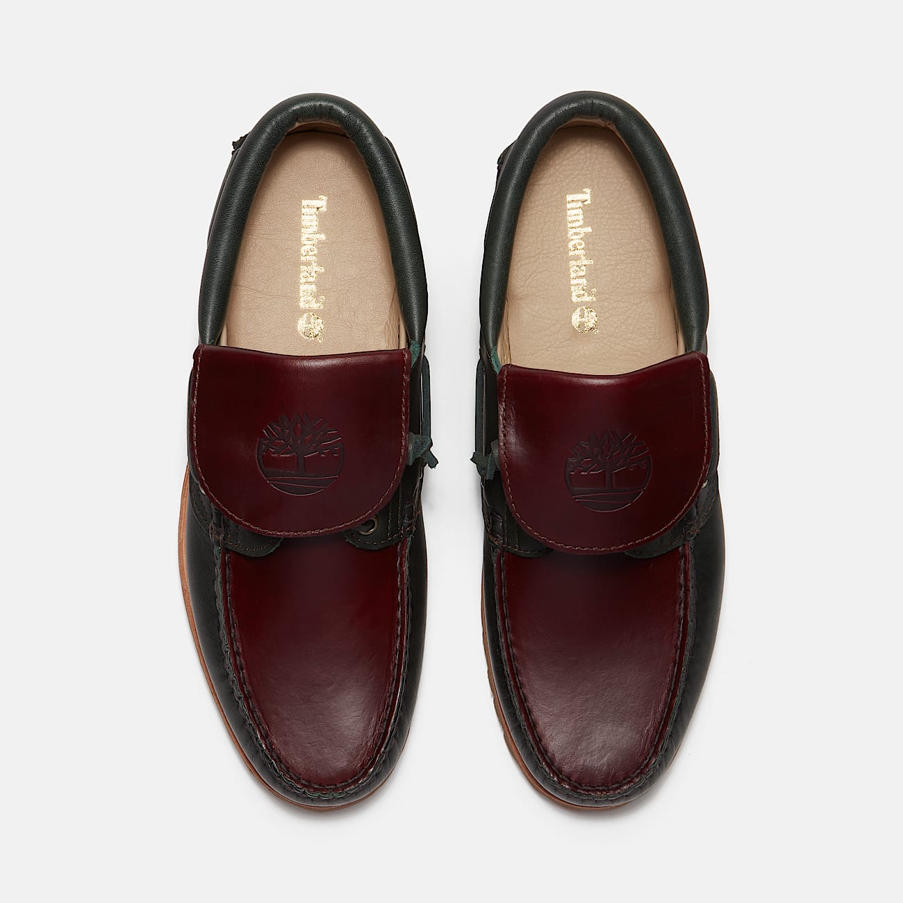 Timberland Authentic 3Eye Lug Boat Shoe for Men in Dark GreenDark Brown TBL Brown ALT2