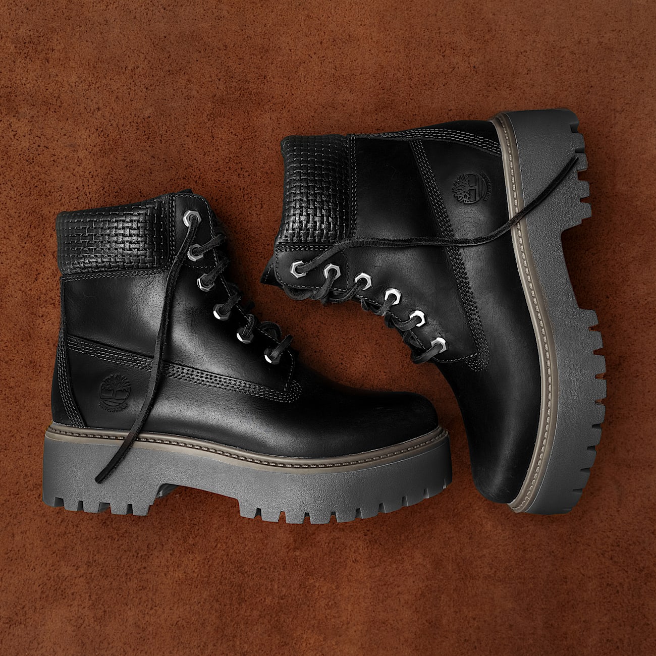 Botas 6-Inch impermeables con plataforma Stone Street para mujer en negro - 1