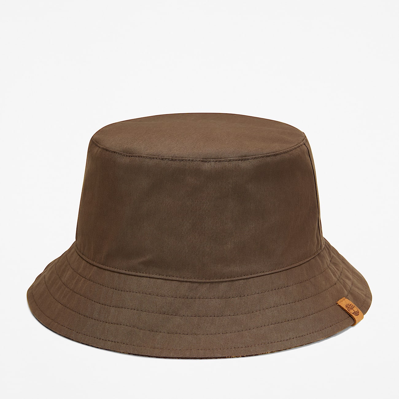 Reversible Plaid Bucket Hat for Women in Brown TBL Brown ALT2