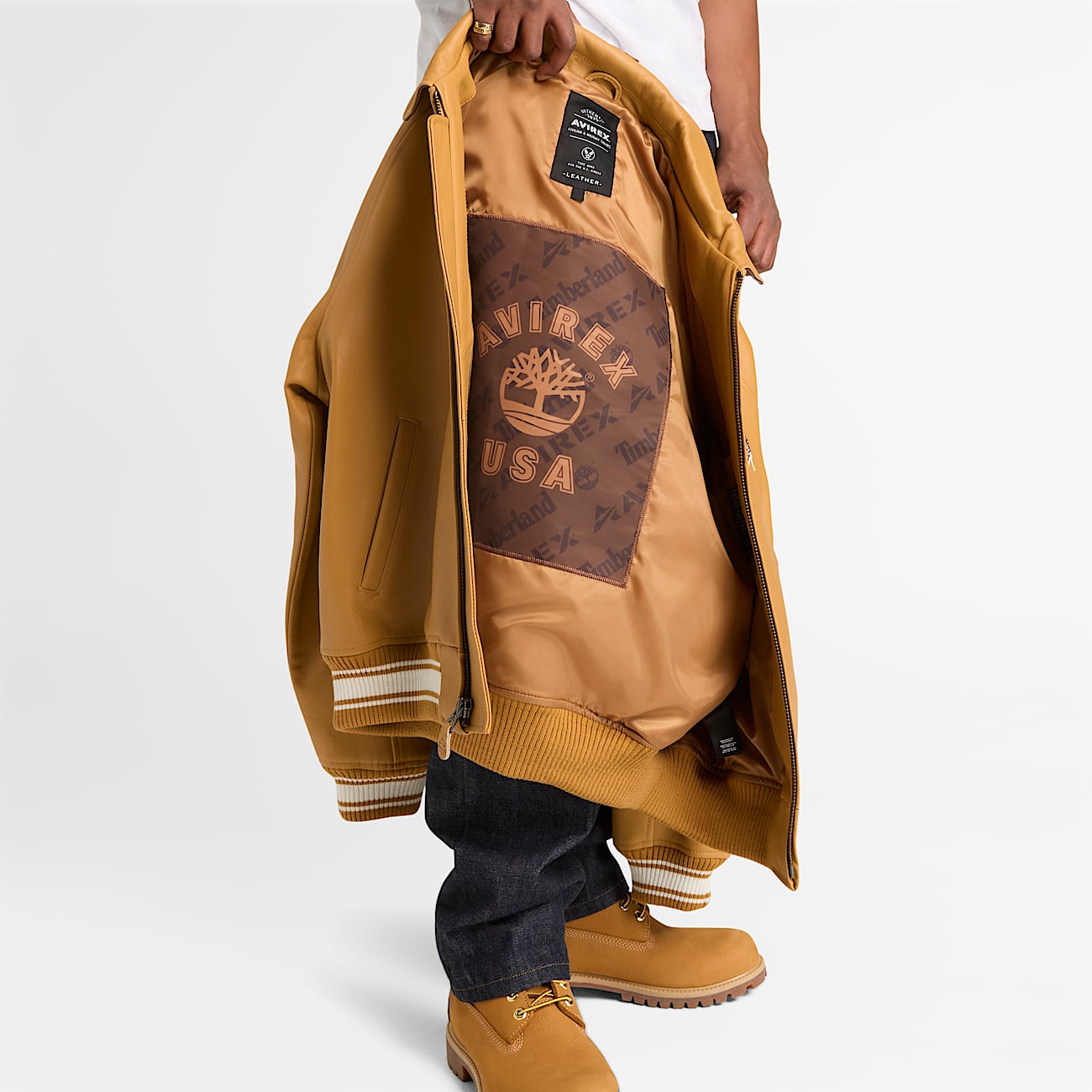 TIMBERLAND® X AVIREX ICON JACKET IN YELLOW