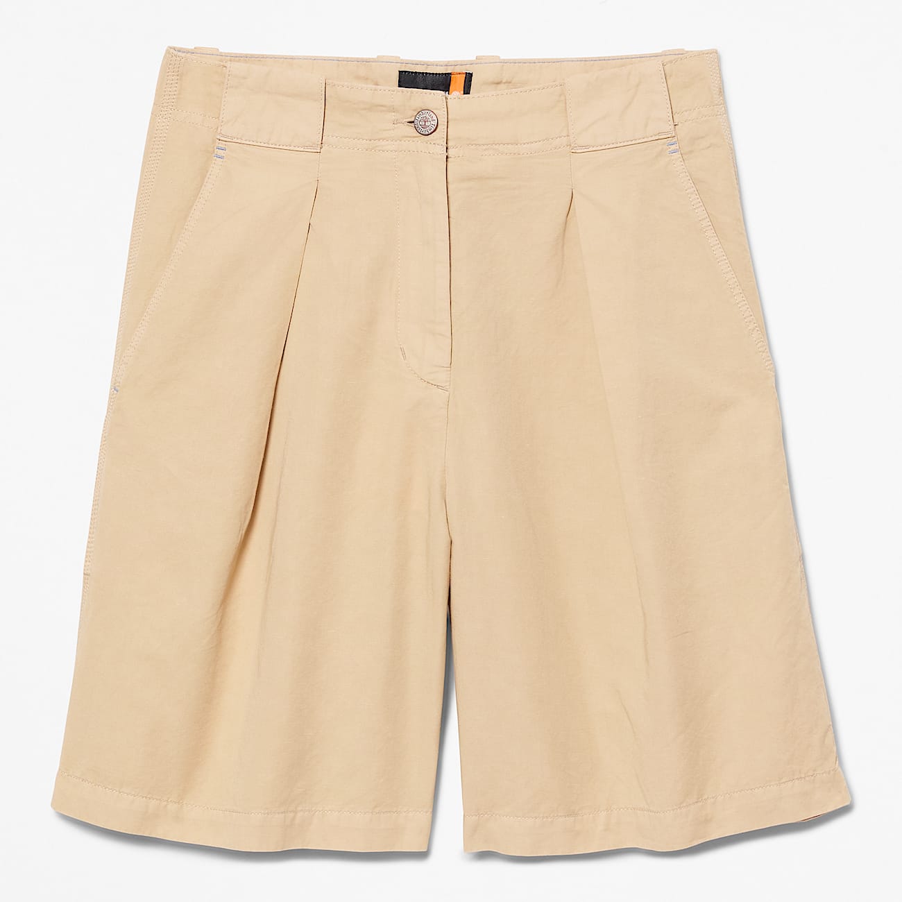 CottonLinen Bermuda Short for Women in Beige TBL Beige HERO