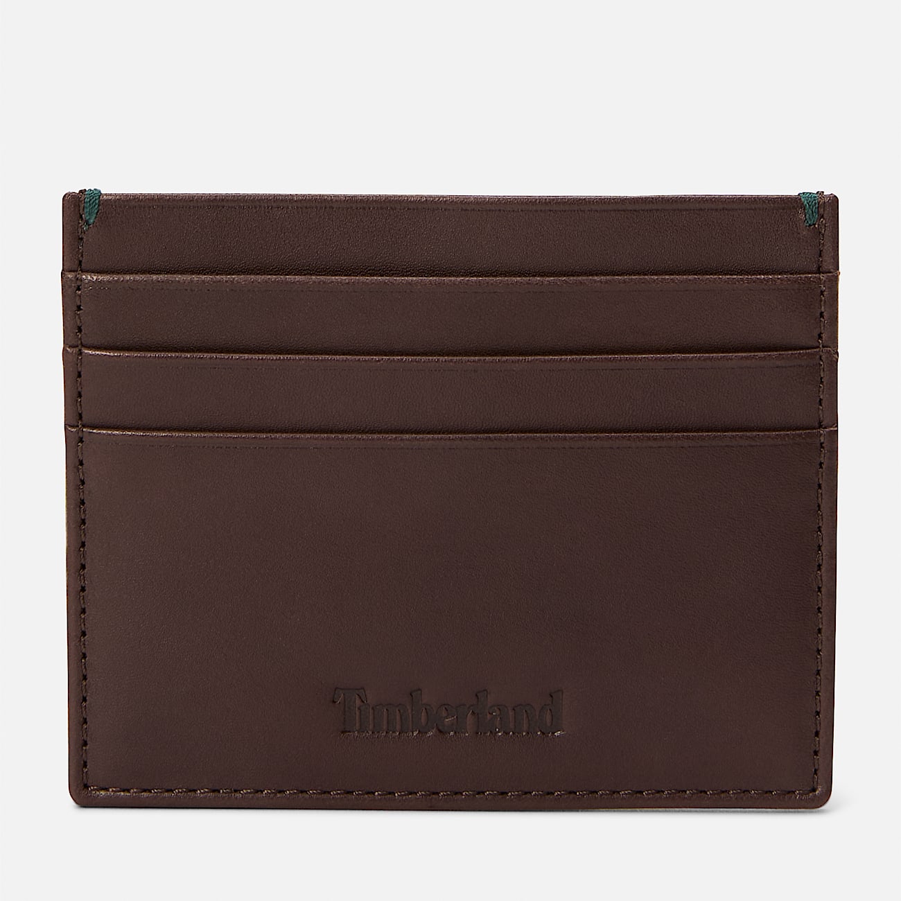 Tarjetero de cuero Riverton para hombre en marrón oscuro - 2