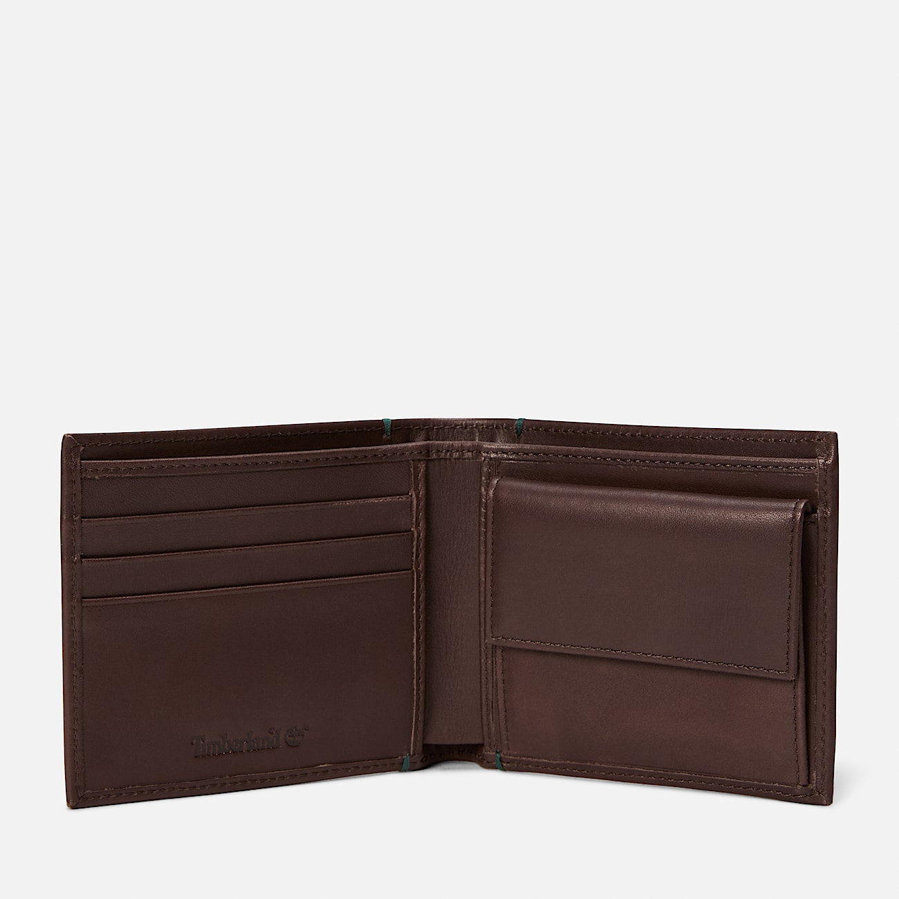 Portefeuille  deux volets avec poche  monnaie en cuir Riverton pour homme en marron fonc TBL marron ALT1