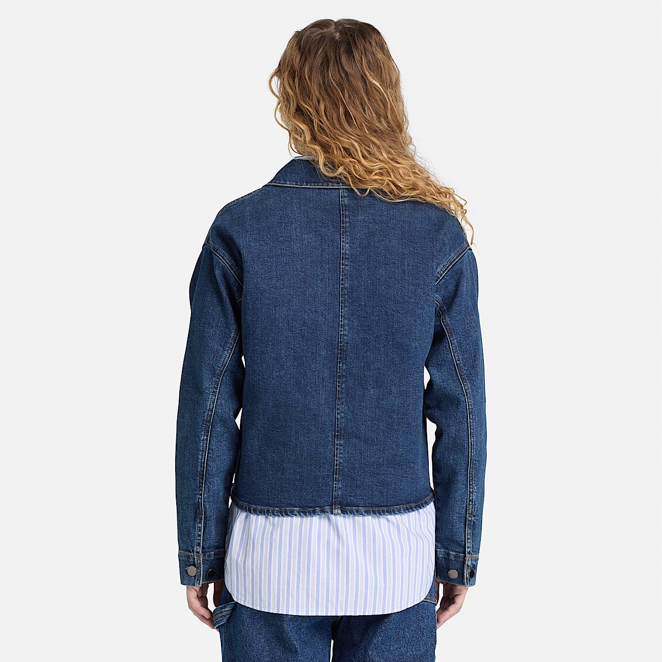 Hemdjacke aus Denim fr Damen in Blau TBL Blau ALT8