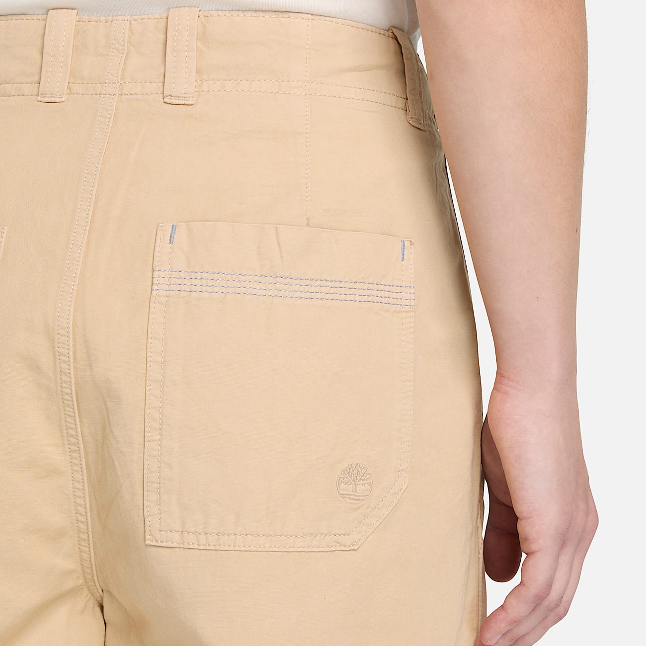 CottonLinen Bermuda Short for Women in Beige TBL Beige ALT3