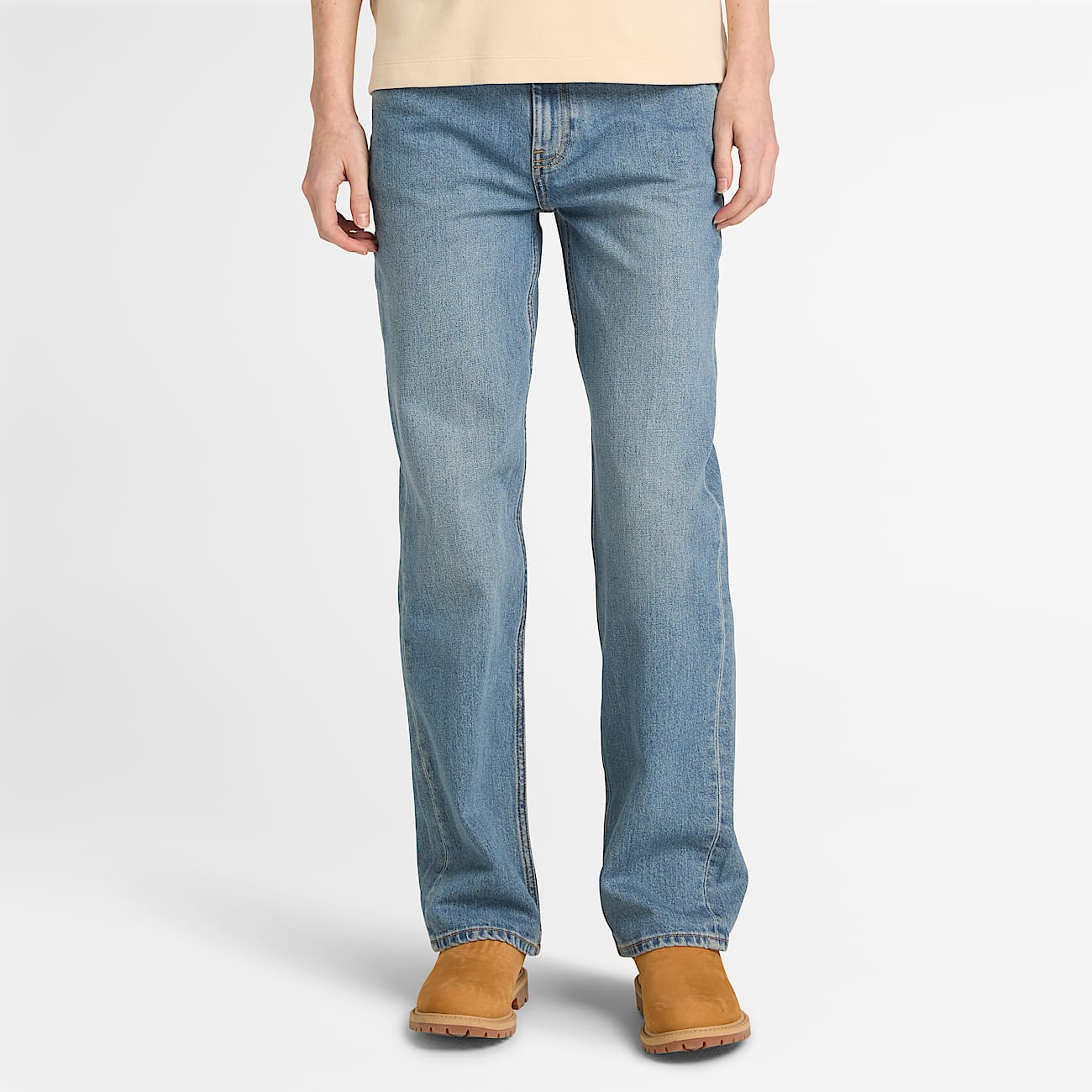 Gerade Jeans für Damen in Hellblau - 2