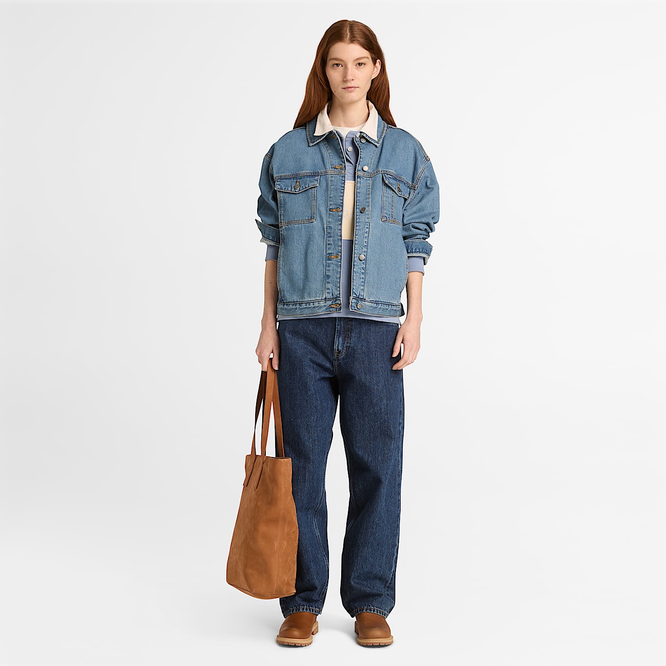 Archive Denim Jacket for Women in Blue - 3